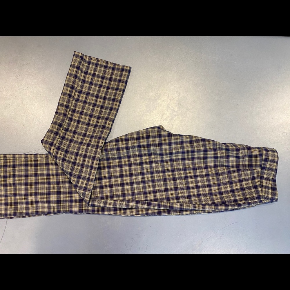 Womens High Waisted Plaid Pants